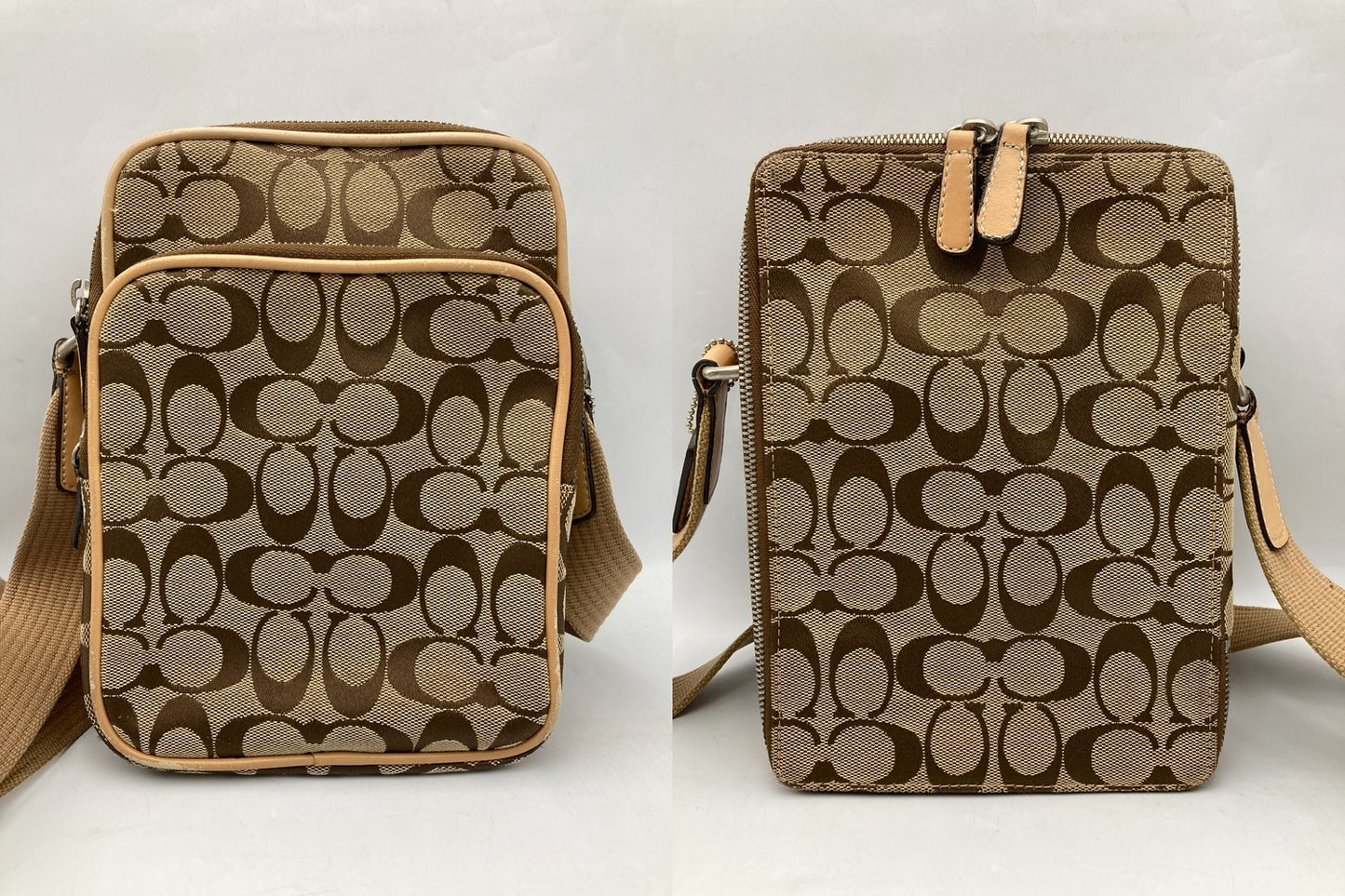 COACH コーチ シグネチャー クロスボディ ショルダーバッグ 4270 中古 D4