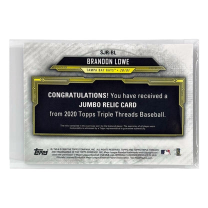TOPPS MLBカード TRIPLE THREADS BRANDON LOWE TAMPA BAY RAYS /36 #SJR-BL 中古 IT1