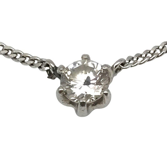 Pt900/850/ダイヤ0.435ct ネックレス レディース 喜平チェーン プラチナ 40cm 中古 T1