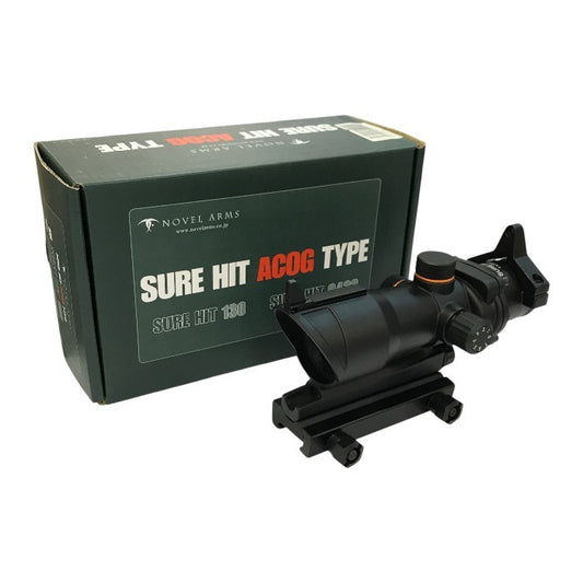 NOVEL ARMS SURE HIT 130 シュアヒット ACOG TYPE ドットサイト 倍率1倍 スコープ ビルトインマウント サバゲー LR44×2使用 中古 T1