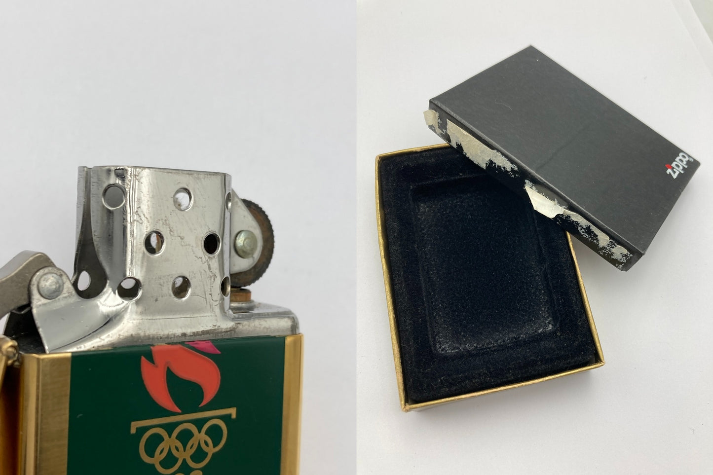 zippo Atlanta 1996 アトランタオリンピック ジッポーライター 中古 D4