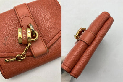 Chloe クロエ ABY アビー Wホック 3つ折り財布 中古 D4