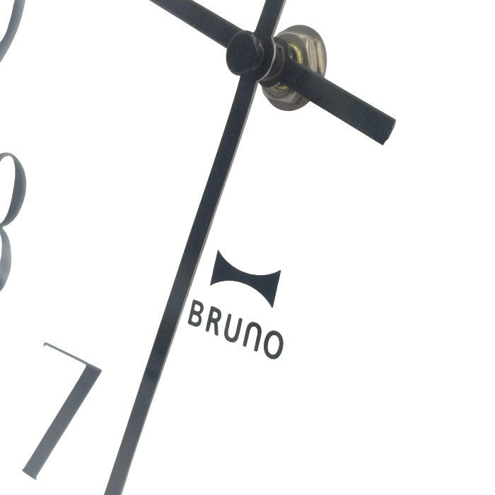 【未使用品】 BRUNO ブルーノ 電波スリムウォールクロック アナログ掛け時計 BCR018-BK 中古 H4