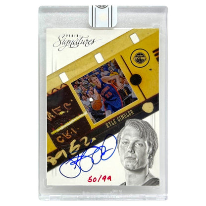未開封品 PANINI NBAカード SIGNATURES KYLE SINGLER DETROIT PISTONS /99 #186 中古 IT1