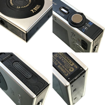 Canon キヤノン IXY DIGITAL 10 コンパクトデジタルカメラ ブラック/シルバー キャノン 光学3倍ズーム SDカード PC1228 中古 T1