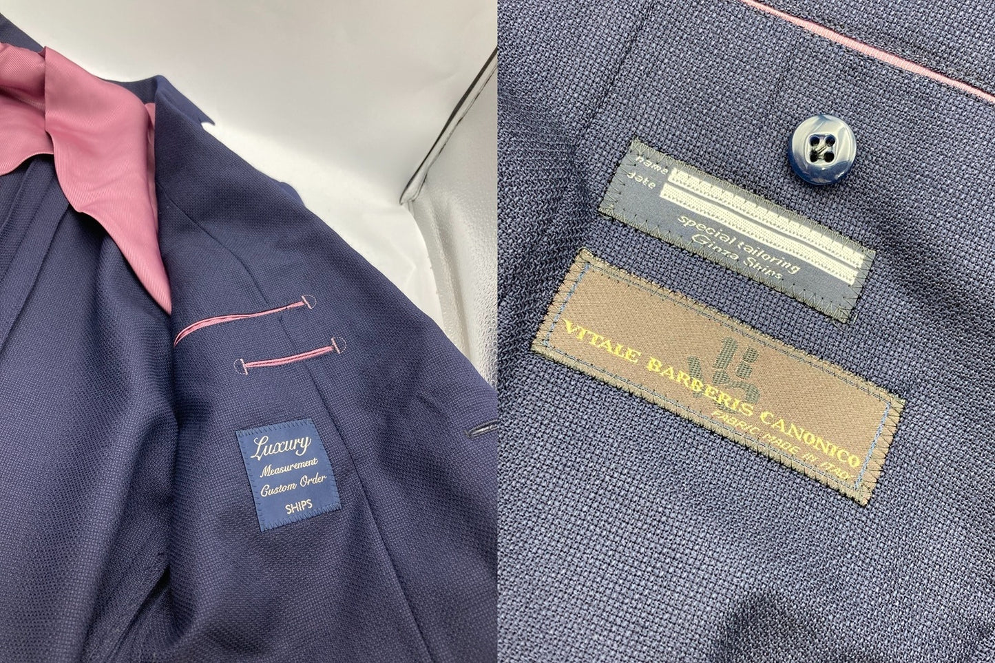 SHIPS MEASUREMENT CUSTOM ORDER シップス×カノニコ テーラードジャケット 中古 D4