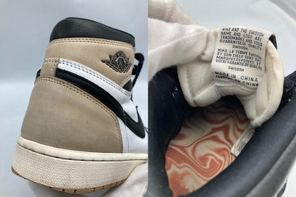 NIKE WMNS ナイキ ウィメンズ エアジョーダン1 RETRO HI OG Latte レトロ ハイ OG ラテ FD2596-021 サイズ27cm レディース 中古 D4