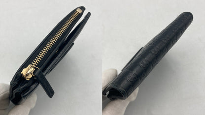 GUCCI グッチ マイクログッチシマ レザー 2つ折り財布 510318 中古 D4
