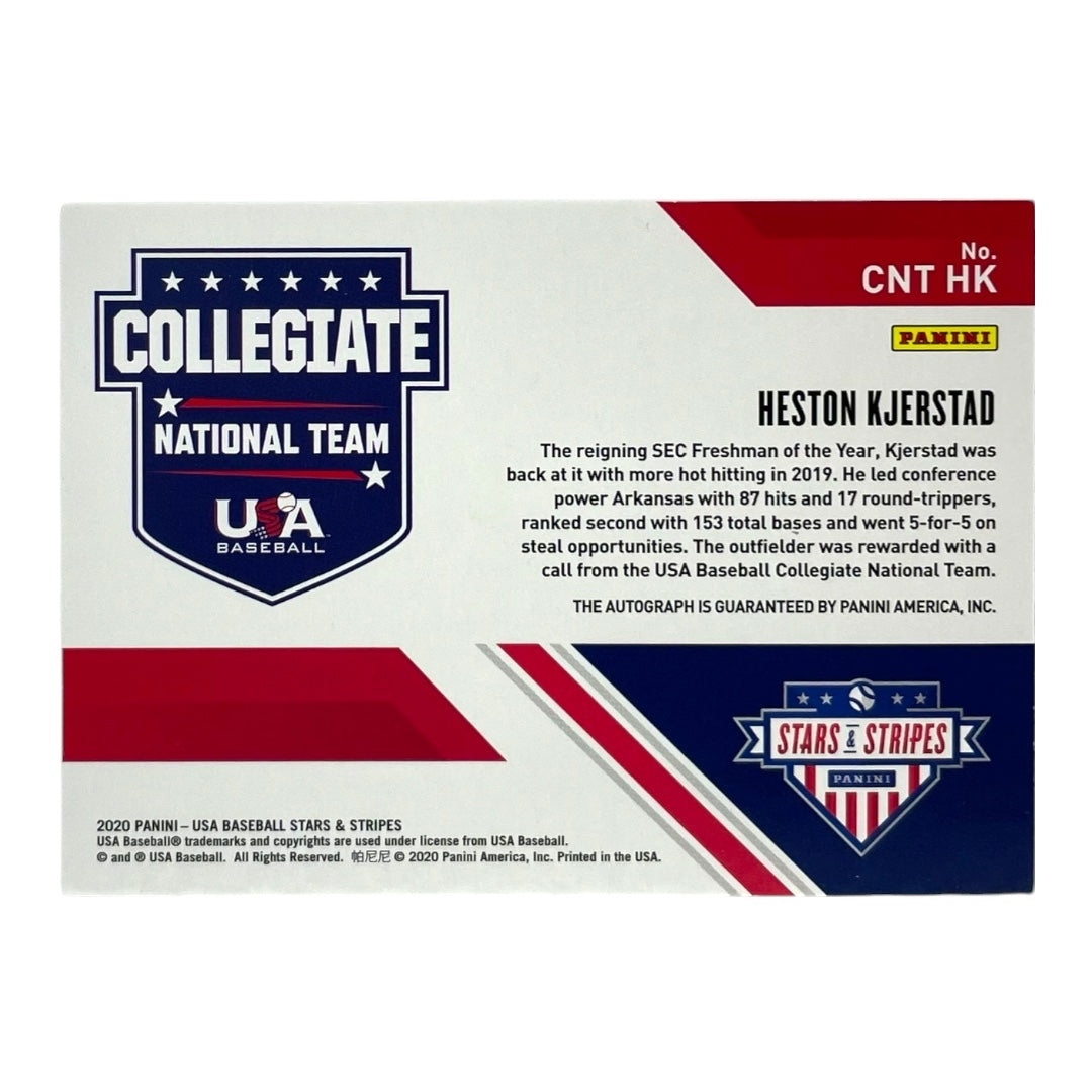 PANINI MLBカード USA BASEBALL STARS & STRIPES HESTON KJERSTAD /499 #CNTHK 中古 IT2