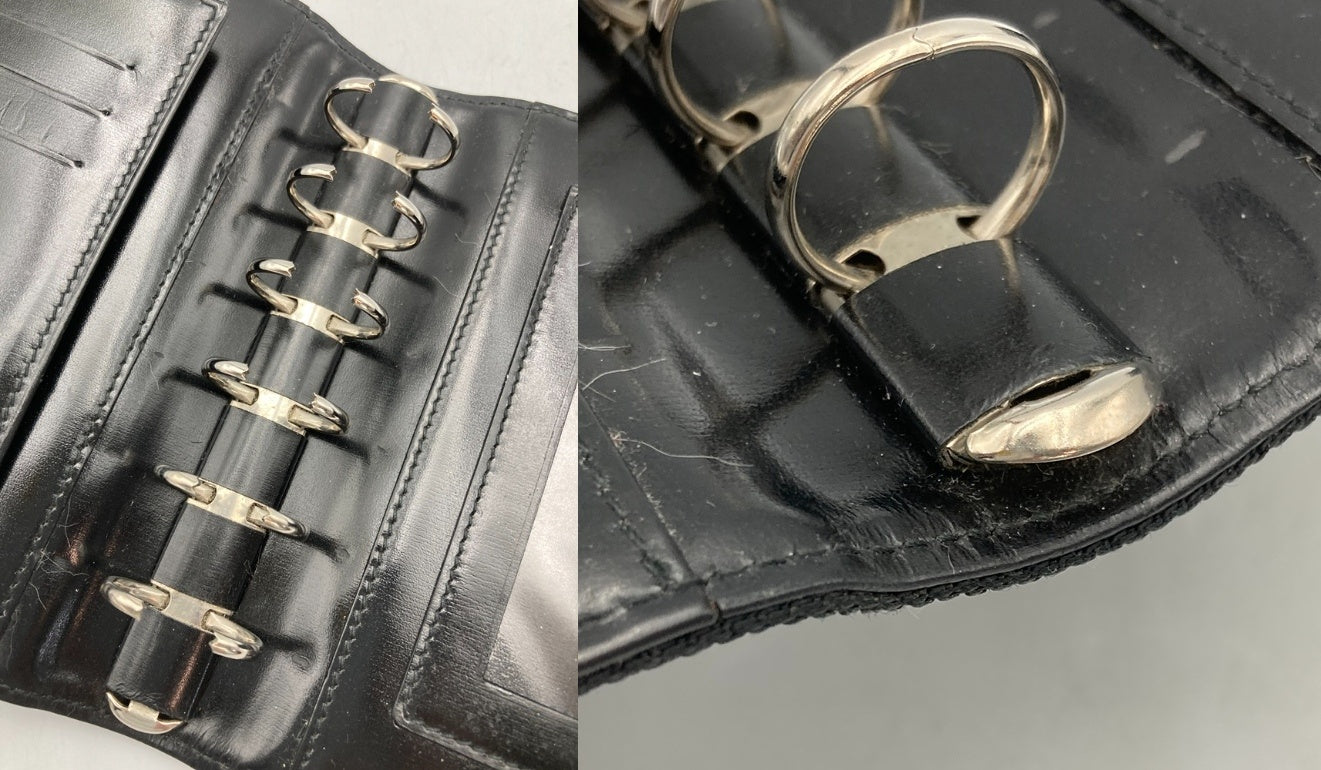 BVLGARI ブルガリ 手帳カバー 6穴 システム手帳 中古 D4