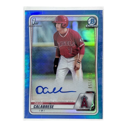 TOPPS MLBカード BOWMAN CHROME 1ST DAVID CALABRESE ANGELS /150 #CDA-DC 中古 IT1