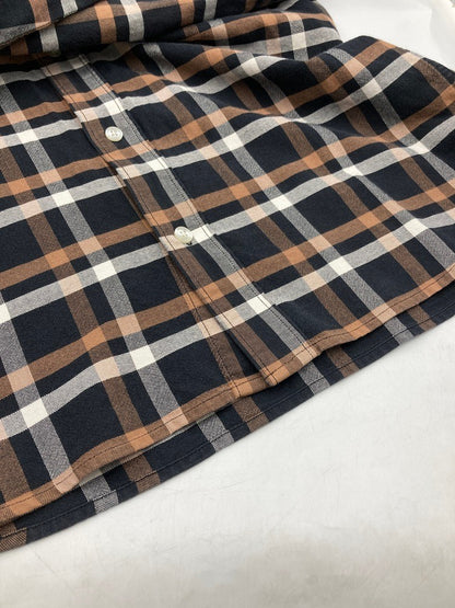FRED PERRY フレッドペリー チェック柄 長袖シャツ ボタンダウン サイズS 中古 D4