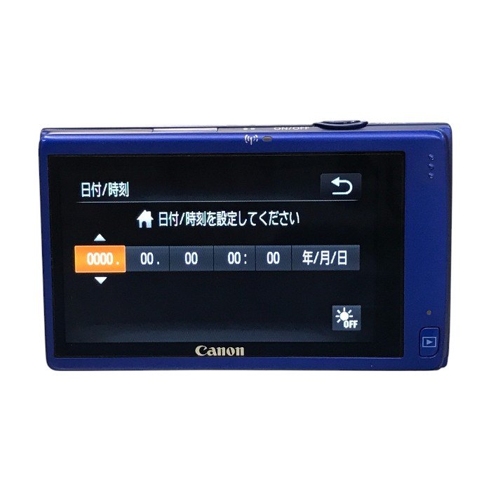 Canon デジタルカメラ ブルー 光学5倍ズーム 広角24mm Wi-Fi対応 キャノン SDカード IXY420F(BL) 中古 T1