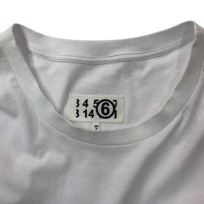 MM6 Maison Margiela Tシャツ レディース 半袖 コットン 無地 シンプル 2021 ワンポイント ホワイト Mサイズ S62GD0087 S23901 中古 T1