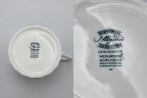 WEDGWOOD ウェッジウッド コロシアム ティーカップ&ソーサー ペア 中古 D4