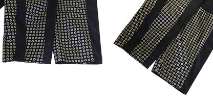 LENER レネール リバーシブル コート サイズ42 12730-00317 アウター レディース 総柄 ネイビー 中古 W1