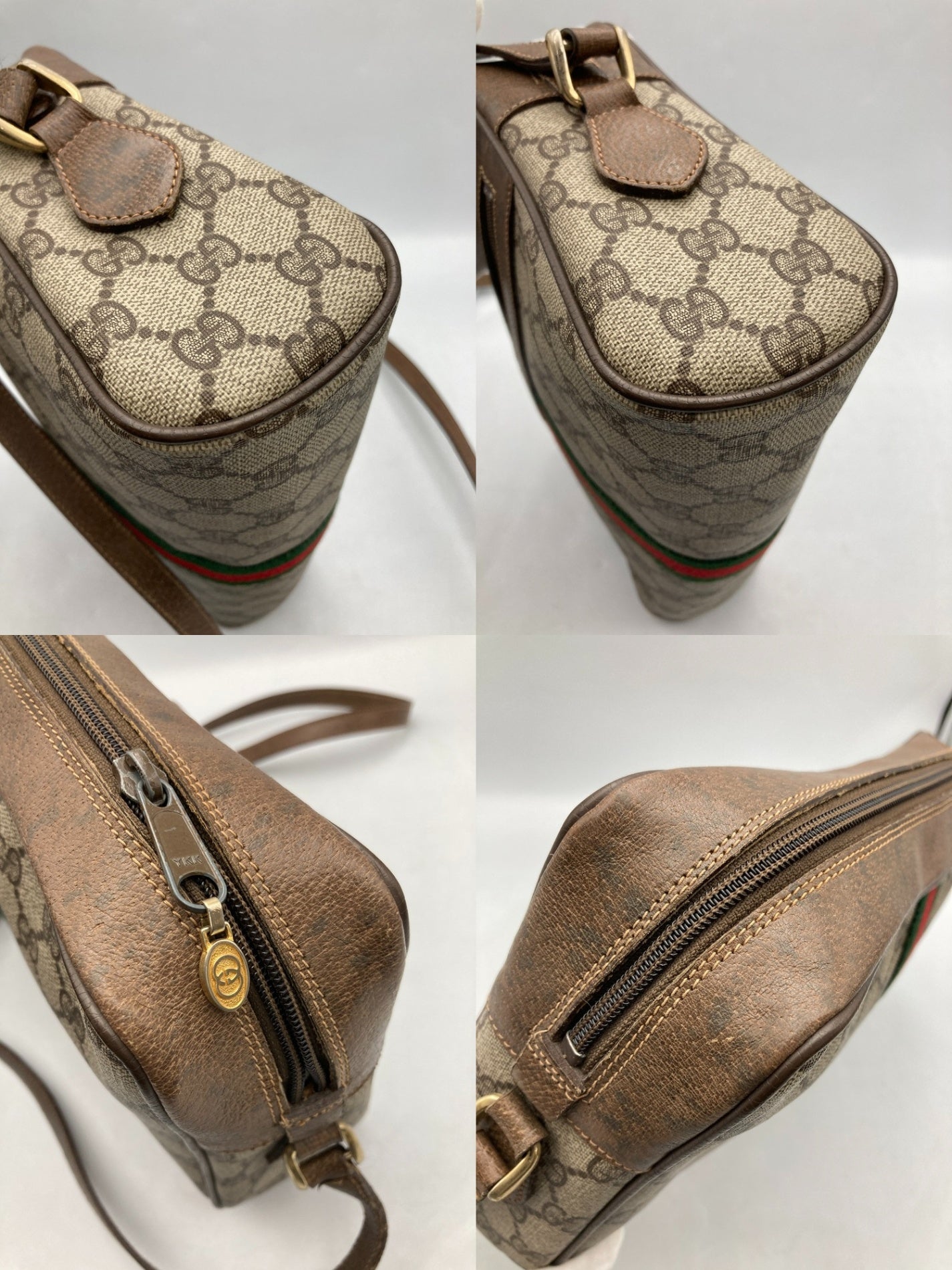 GUCCI オールドグッチ GGスプリーム シェリーライン ショルダーバッグ 中古 D4