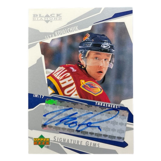 UPPER DECK NHLカード BLACK DIAMOND ILYA KOVALCHUK ATLANTA THRASHERS #SG12 中古 IT2