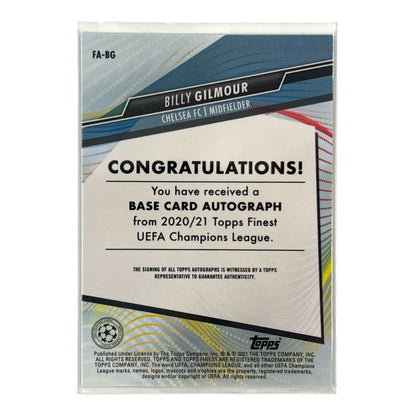 TOPPS サッカーカード FINEST BILLY GILMOUR CHELSEA #FA-BG 中古 IT2