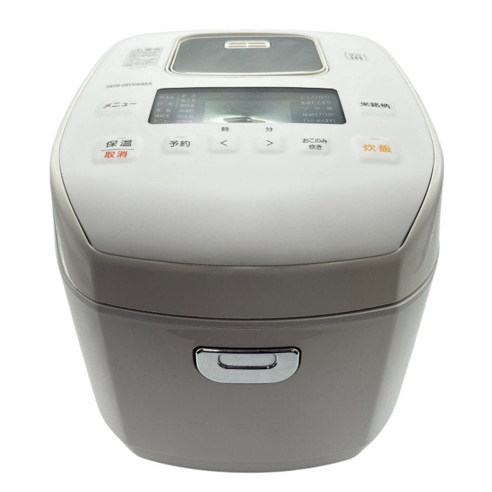 IRIS OHYAMA アイリスオーヤマ 5.5合 圧力IH ジャー炊飯器 RC-PD50-W キッチン家電 ホワイト 銘柄炊き 中古 W４