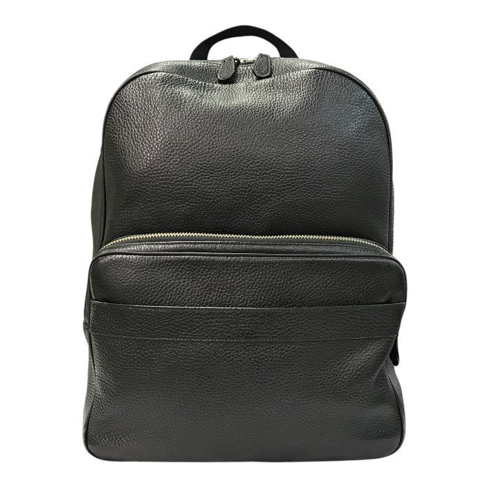 COACH コーチ ハミルトン バックパック メンズ ぺブルレザー  A4/ノートPC リュック ブラック F72082 中古 T1