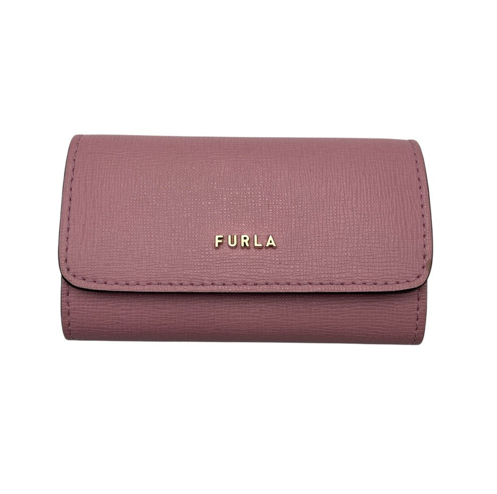 FURLA BABYLON フルラ バビロン 4連キーケース ピンク 中古 D4