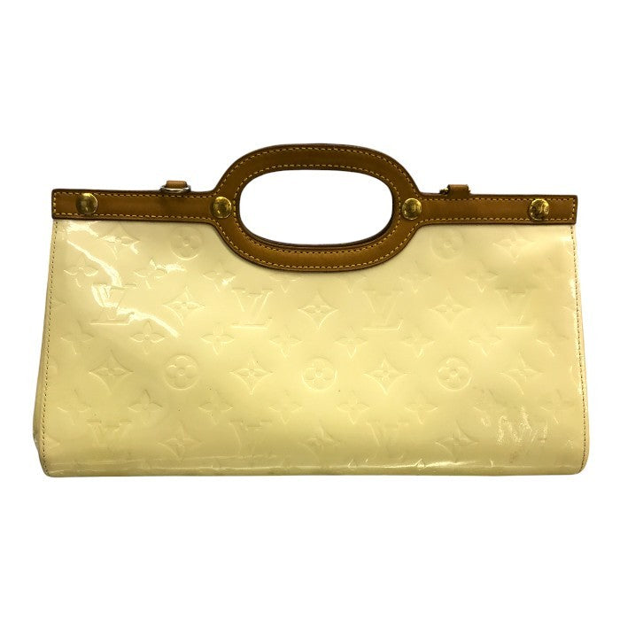 LOUIS VUITTON ルイヴィトン ヴェルニ ロクスバリードライブ ハンドバッグ レディース エナメル 2way ワンショルダー ペルル M91374 中古 T1