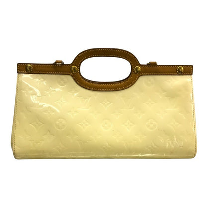 LOUIS VUITTON ルイヴィトン ヴェルニ ロクスバリードライブ ハンドバッグ レディース エナメル 2way ワンショルダー ペルル M91374 中古 T1