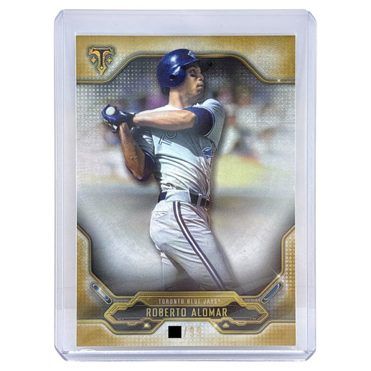 TOPPS MLBカード TRIPLE THREADS ROBERTO ALOMAR TORONTO BLUE JAYS /99 #93 中古 IT1