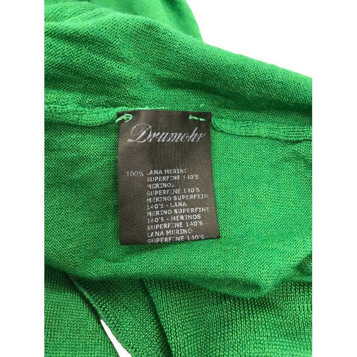 Drumohr ドモルア ニットトップス メンズ 秋冬 ラナメリノウール100％ グリーン Mサイズ 中古 M1
