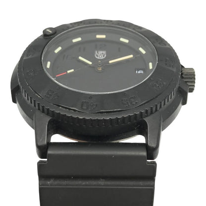 LUMINOX Original Navy Seal 3000 EVO Series 腕時計 メンズ アナログ クォーツ ラバーバンド 発光インデックス ネイビーシールズ ミリタリー ブラック 中古 T1