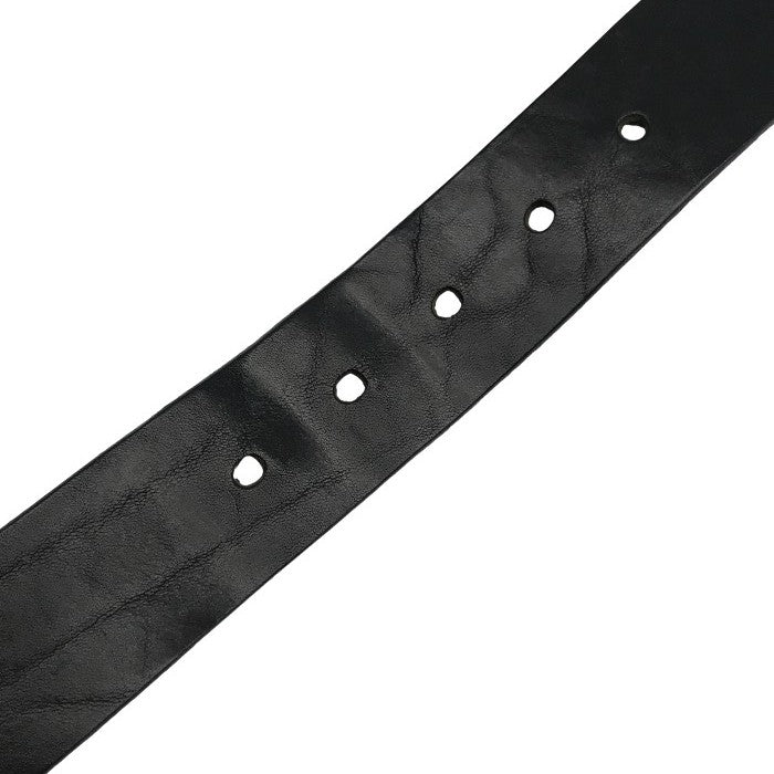 DIESEL ディーゼル ベルト メンズ レザー ロゴ プレート ピン式 ブラック 85cm 中古 T1