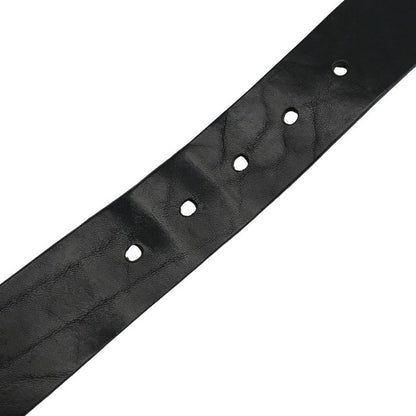 DIESEL ディーゼル ベルト メンズ レザー ロゴ プレート ピン式 ブラック 85cm 中古 T1