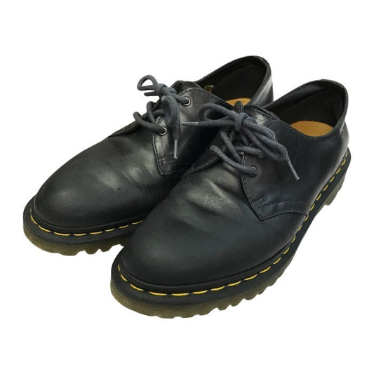 Dr.Martens ドクターマーチン 3ホール シューズ メンズ レザー ローカット イエローステッチ ブラック UK8 23775 中古 T1