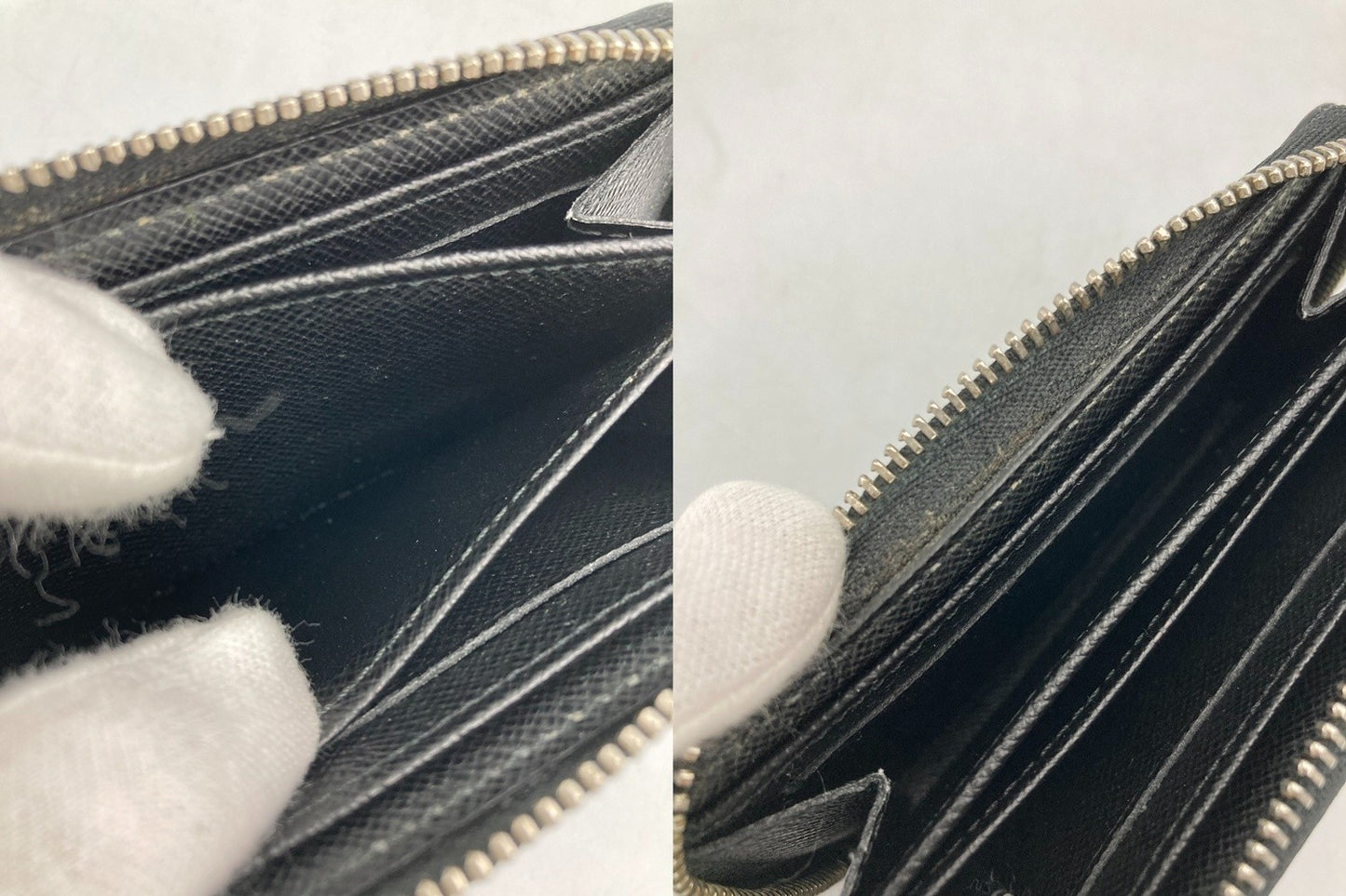 LOUIS VUITTON ルイヴィトン ジッピーコインパース ダミエ グラフィット N63076 中古 D4