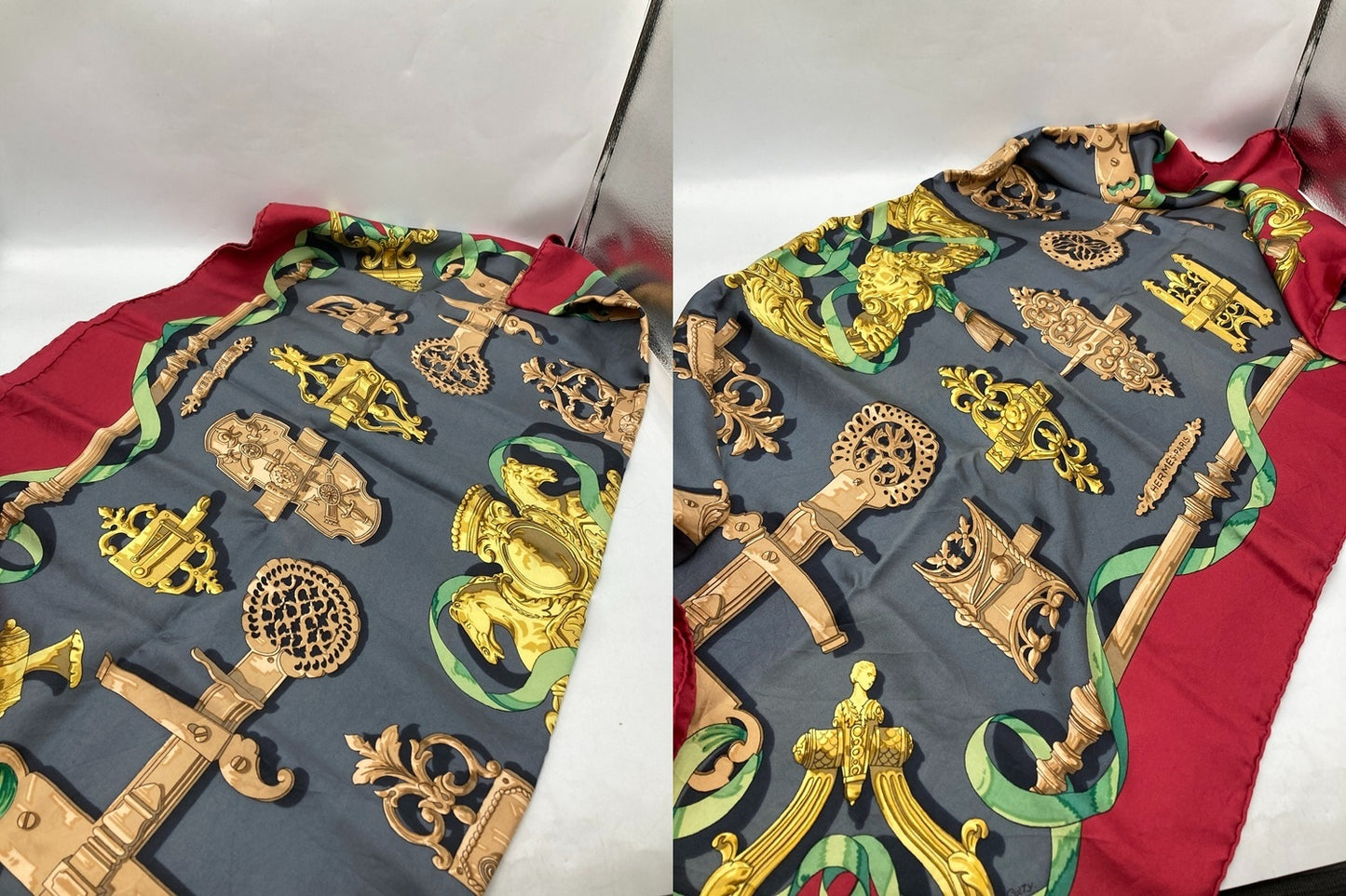 HERMES エルメス カレ90 FERRONNERIE 鉄細工 中古 D4
