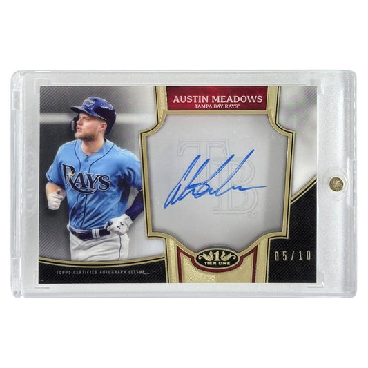 TOPPS MLBカード TIER ONE AUSTIN MEADOWS TAMPA BAY RAYS /10 #C1A-AM 中古 IT1