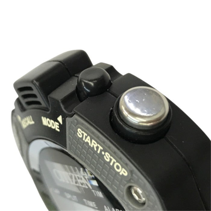 CITIZEN シチズン ストップウォッチ グレー 防滴 ソーラー電源併用 バックライト アラーム 8RDA69-008 中古 T1