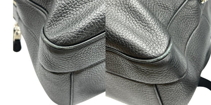 COACH コーチ ハミルトン ぺブルレザー バックパック F72082 リュックサック メンズ 通勤 A4 本革 ブラック 中古 W４