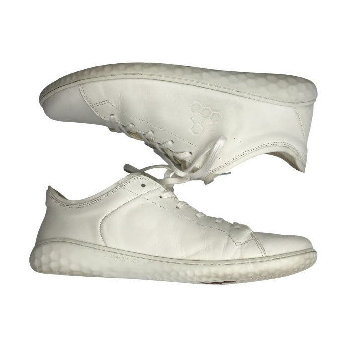 VIVOBAREFOOT GEO COURT III スニーカー メンズ ローカット ソフトレザー ジオコート ホワイト EU43サイズ 中古 T1