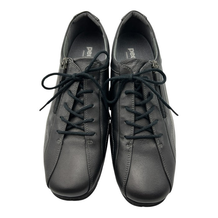 pedala ペダラ ASICS アシックス WP677F スニーカー 24.0cm レザー レディース 靴 シューズ ブラック 中古 W４