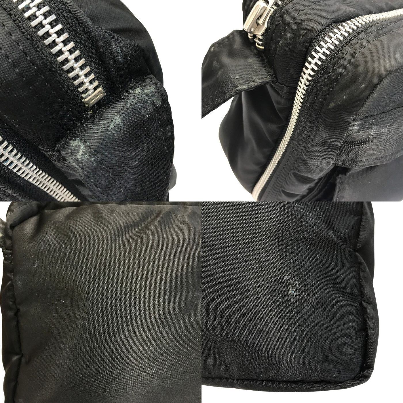PORTER ポーター タンカー ショルダーバッグ(S) メンズ ナイロン 斜め掛け クリアポケット ブラック 622-06963 中古 T1