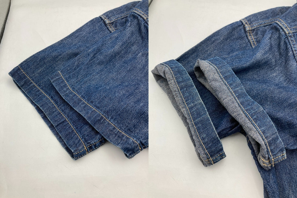 THE REAL McCOY’S ザリアルマッコイズ 600 RANCH 刺繍 ウエスタン デニムシャツ 半袖 サイズ15 メンズ 中古 D4