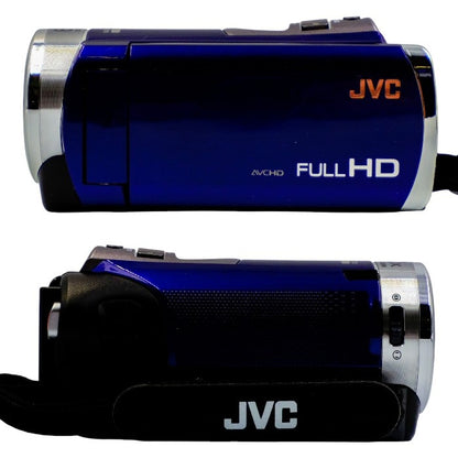 JVCケンウッド Everio エブリオ  GZ-E700-A [32GBハイビジョンメモリームービー(ブルー)]＆専用BDライター CU-BD5 中古 a1