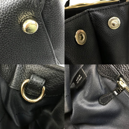 COACH コーチ ハンドバッグ レディース レザー 2way 斜め掛け ショルダー ターンロック ブラック 33731 中古 T1