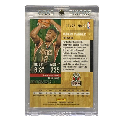 PANINI NBAカード PARAMOUNT JABARI PARKER BUCKS 13/25 #27 中古 IT2