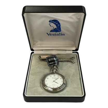 Vestalia 懐中時計 ユニセックス アナログ クォーツ シルバー925 SILVER 銀無垢 SZ682-2304-F 中古 T1