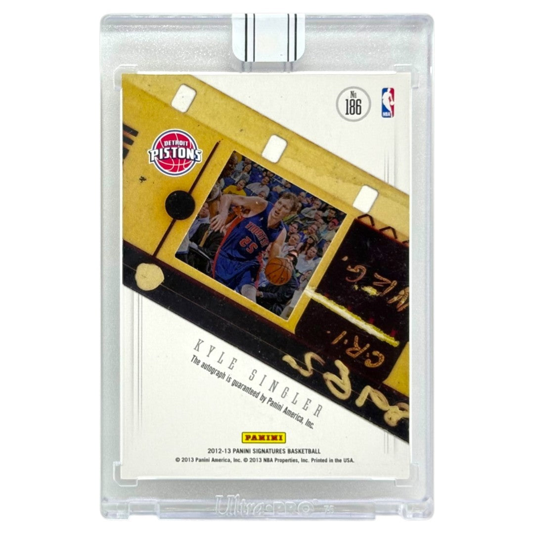 未開封品 PANINI NBAカード SIGNATURES KYLE SINGLER DETROIT PISTONS /99 #186 中古 IT1