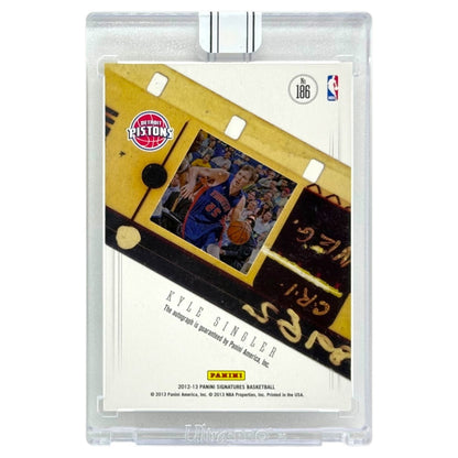 未開封品 PANINI NBAカード SIGNATURES KYLE SINGLER DETROIT PISTONS /99 #186 中古 IT1