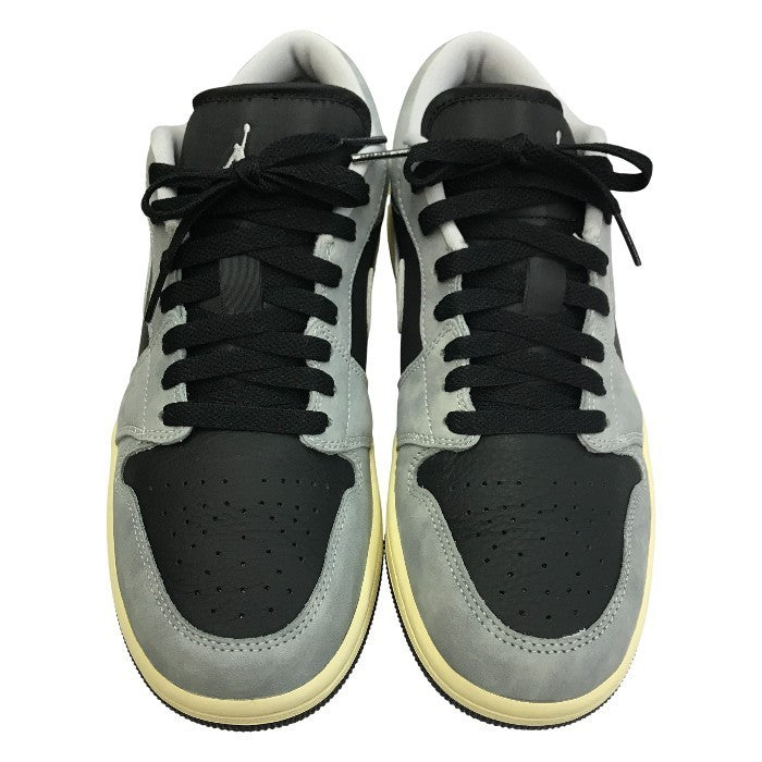 NIKE ナイキ エアジョーダン 1 LOW SE スニーカー メンズ レザー AIR JORDAN グレー/ブラック 26.0cm HQ2010-012 中古 T1